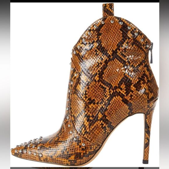 Jessica Simpson Pixillez 3 Wester Heeled Faux Snakeskin Boots - Picture 2 of 9